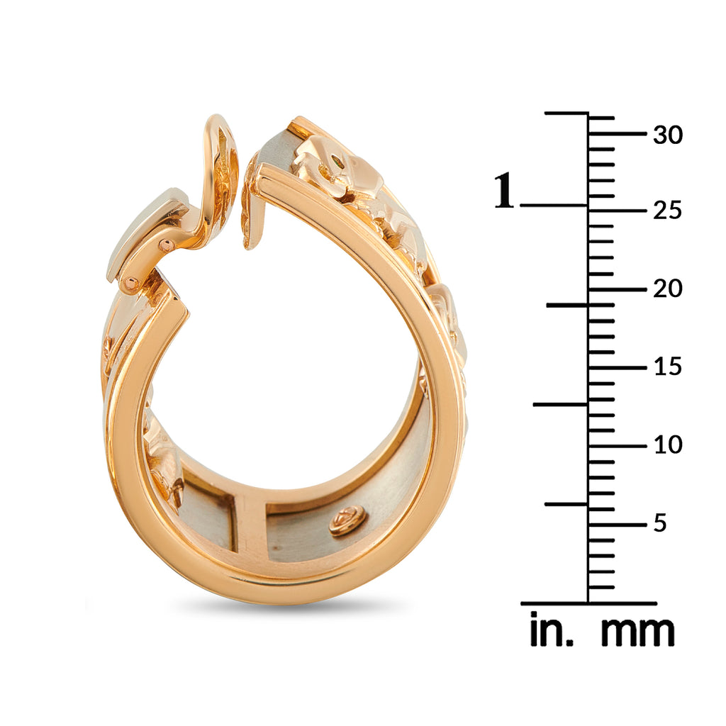 Cartier 18K Yellow Gold Elephant Earrings