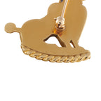 Cartier 18K Yellow Gold Sapphire and Ruby Poodle Brooch