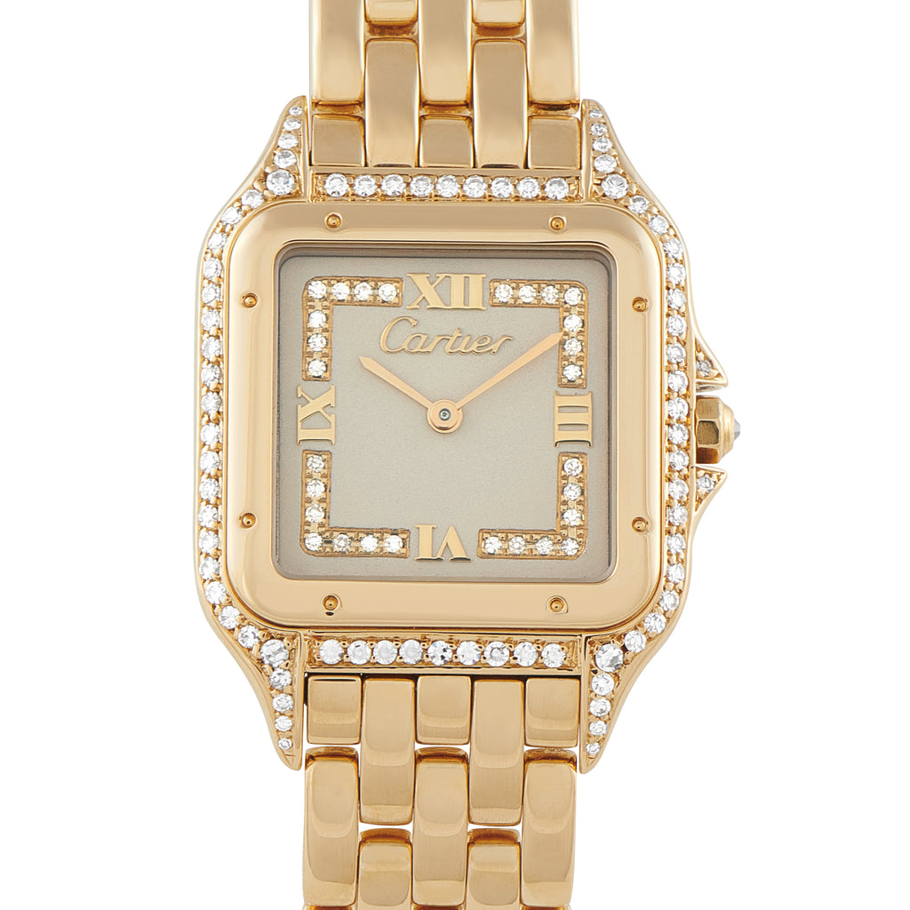 Cartier Panthère Diamond and Yellow Gold Watch