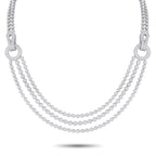 CartierAgrafe 18K White Gold 12.19ct Diamond Necklace – Inspired by couture, this stunning Cartier Agrafe necklace brings flu