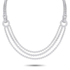 Cartier Agrafe 18K White Gold 12.19ct Diamond Necklace