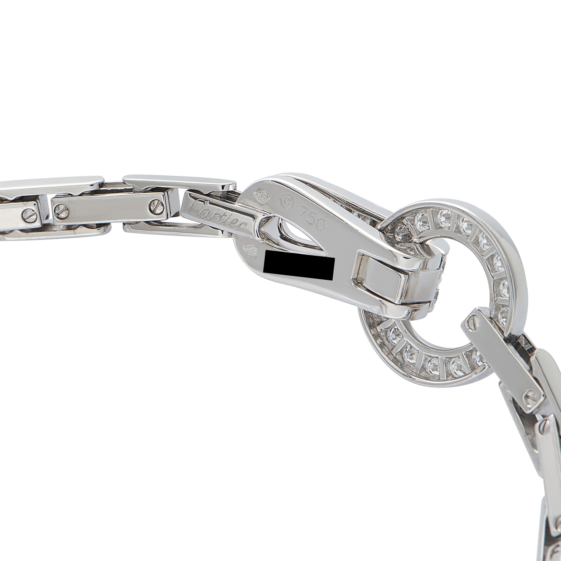Cartier Agrafe 18K White Gold Diamond Necklace
