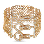 CartierAgrafe 18K Yellow Gold 3.95ct Diamond Bracelet – This Cartier Agrafe bracelet is a show-stopping piece that will conti