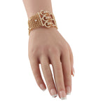 CartierAgrafe 18K Yellow Gold 3.95ct Diamond Bracelet