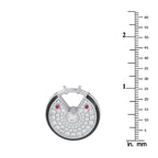 CARTIER Amulette de 18K White Gold 1.40ct Diamond Pendant