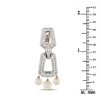 Cartier Chandra 18K White Gold Diamond and Pearl Necklace