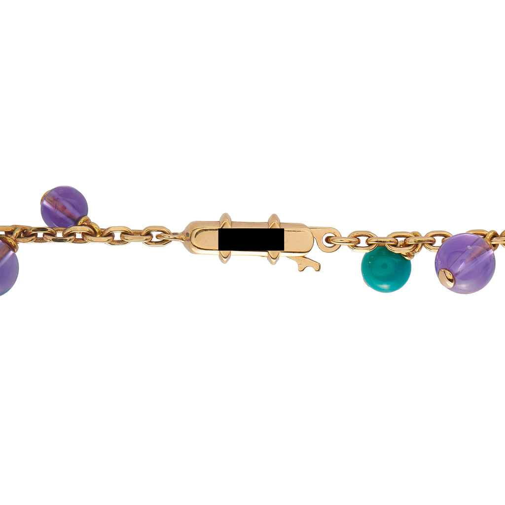 CARTIER Delices de Goa 18K Rose Gold Multi-Gemstone Necklace