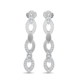 Cartier Diadea 18K White Gold Diamond Earrings