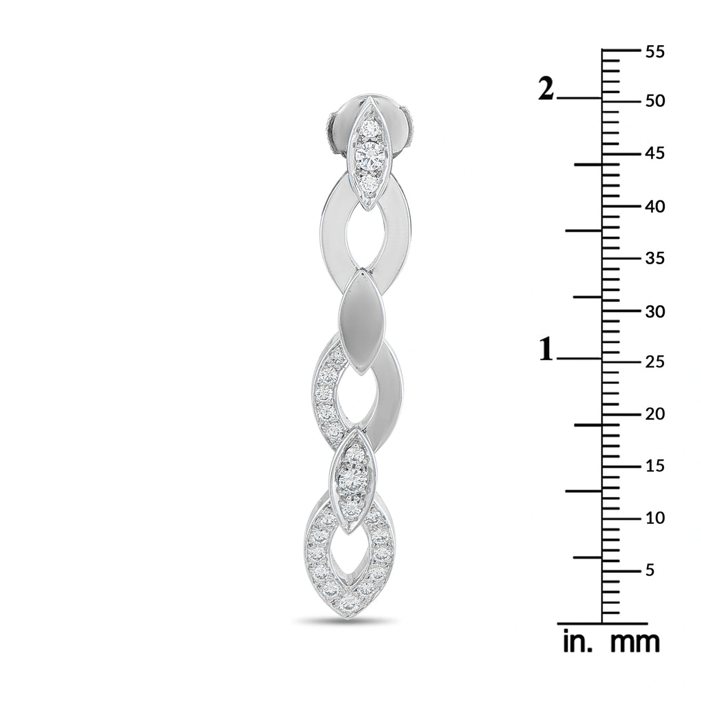 Cartier Diadea 18K White Gold Diamond Earrings