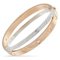 Cartier Double Love 18K rose and white gold diamond bracelet