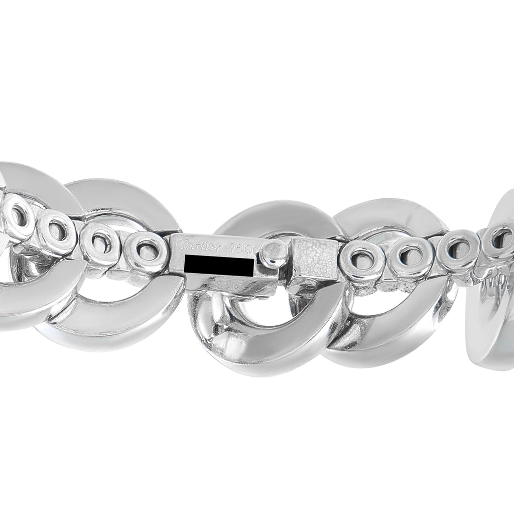 Cartier Infiniti 18K White Gold 3.68ct Diamond Bracelet