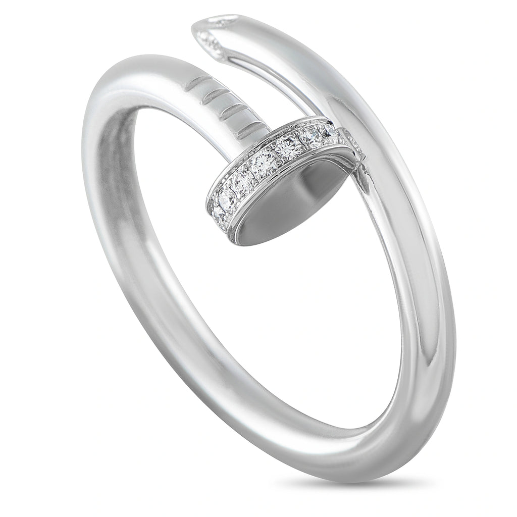 Cartier Juste un Clou 18K White Gold Diamond Ring