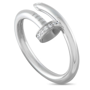 Cartier Juste un Clou 18K White Gold Diamond Ring