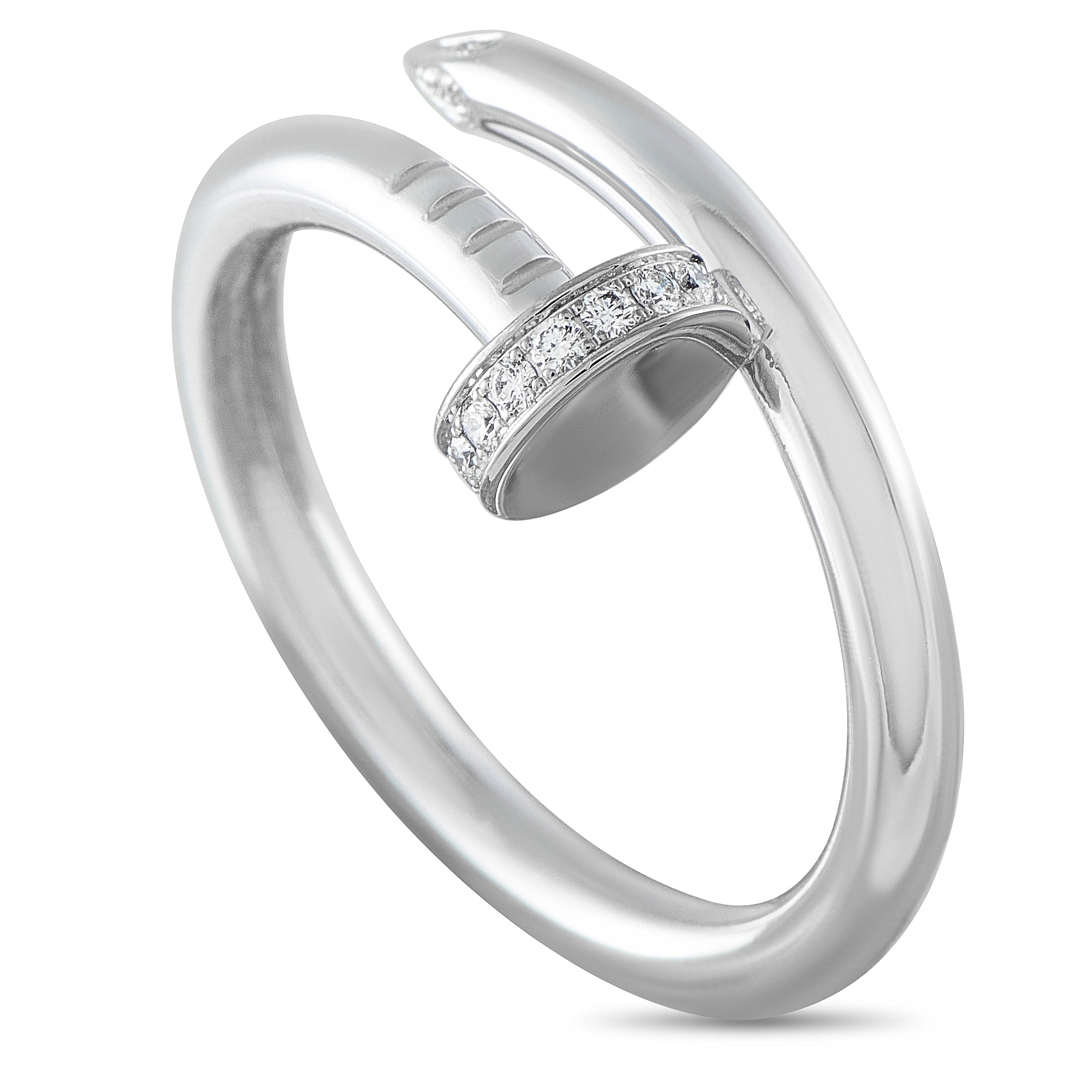 Cartier Juste un Clou 18K White Gold Diamond Ring