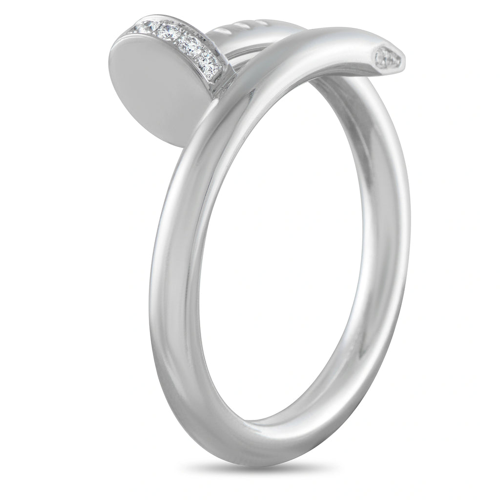 Cartier Juste un Clou 18K White Gold Diamond Ring