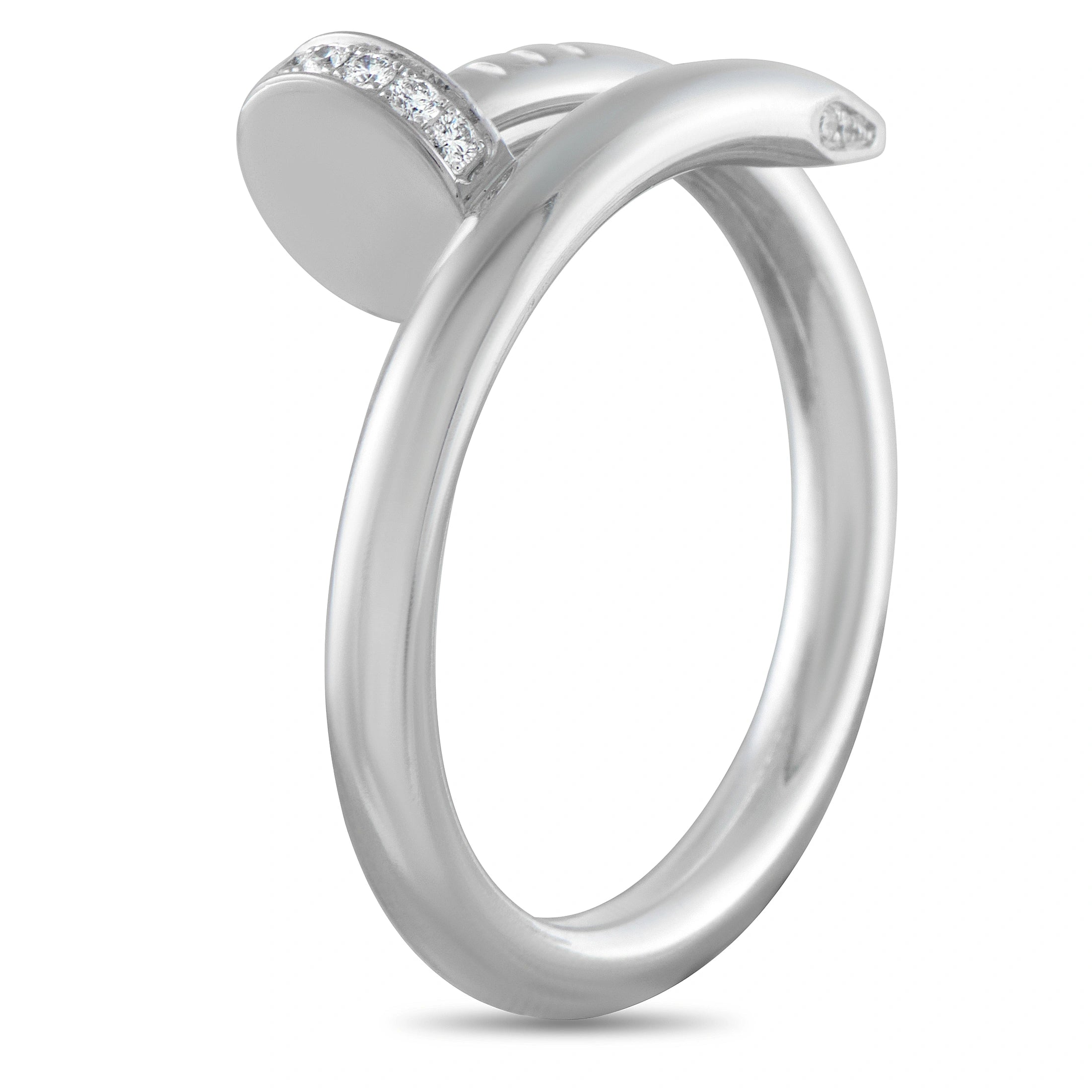 Cartier Juste un Clou 18K White Gold Diamond Ring