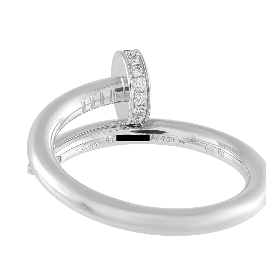 Cartier Juste un Clou 18K White Gold Diamond Ring