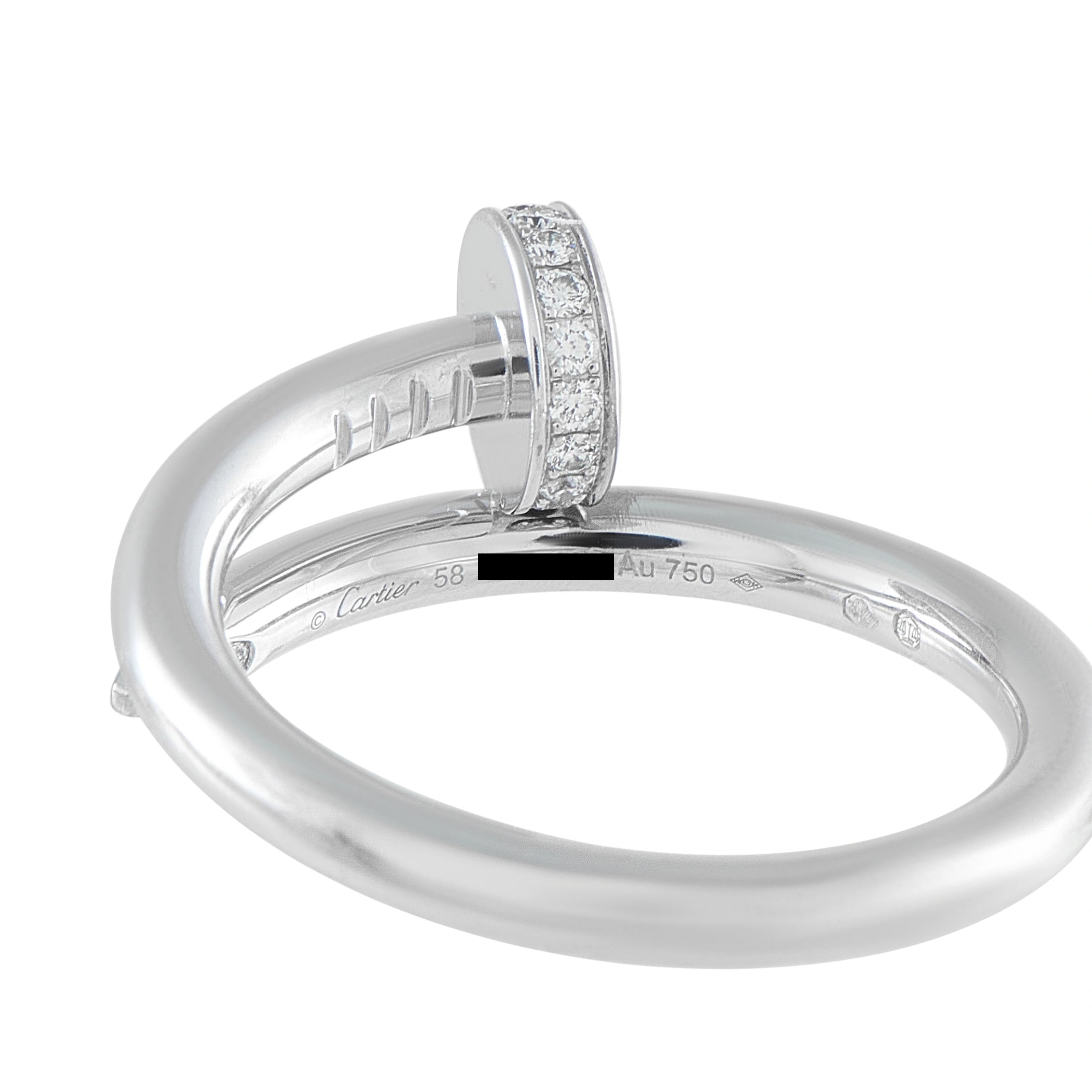 Cartier Juste un Clou 18K White Gold Diamond Ring
