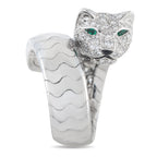 Cartier Panthere La Carda 18K White Gold Ring