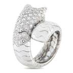 Cartier Panthere La Carda 18K White Gold Ring