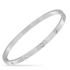 Cartier LOVE 18K White Gold 10 Diamond Bracelet