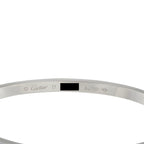 Cartier LOVE 18K White Gold 10 Diamond Bracelet