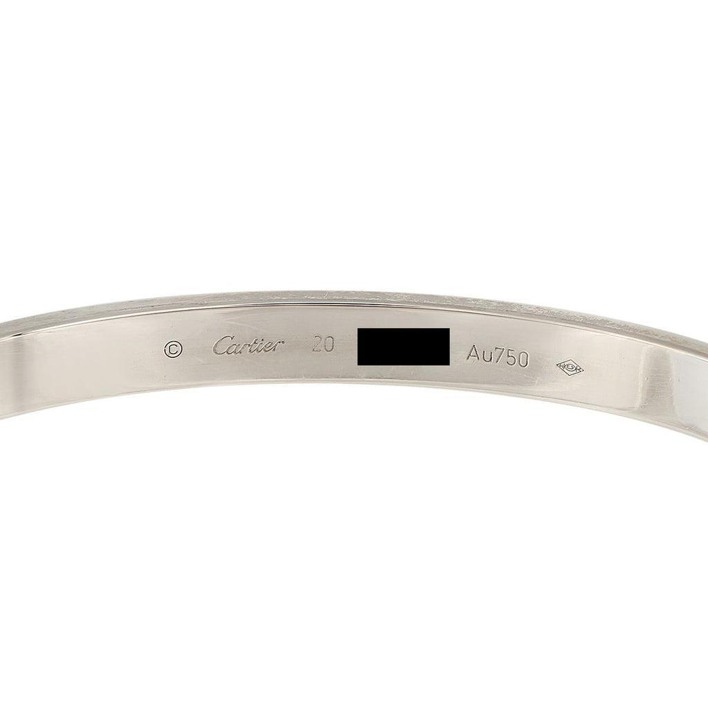 CartierLOVE 18K White Gold Bracelet