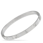CartierLOVE 18K White Gold Bracelet Size 19 – Add a touch of luxury to any ensemble with this Cartier LOVE bracelet