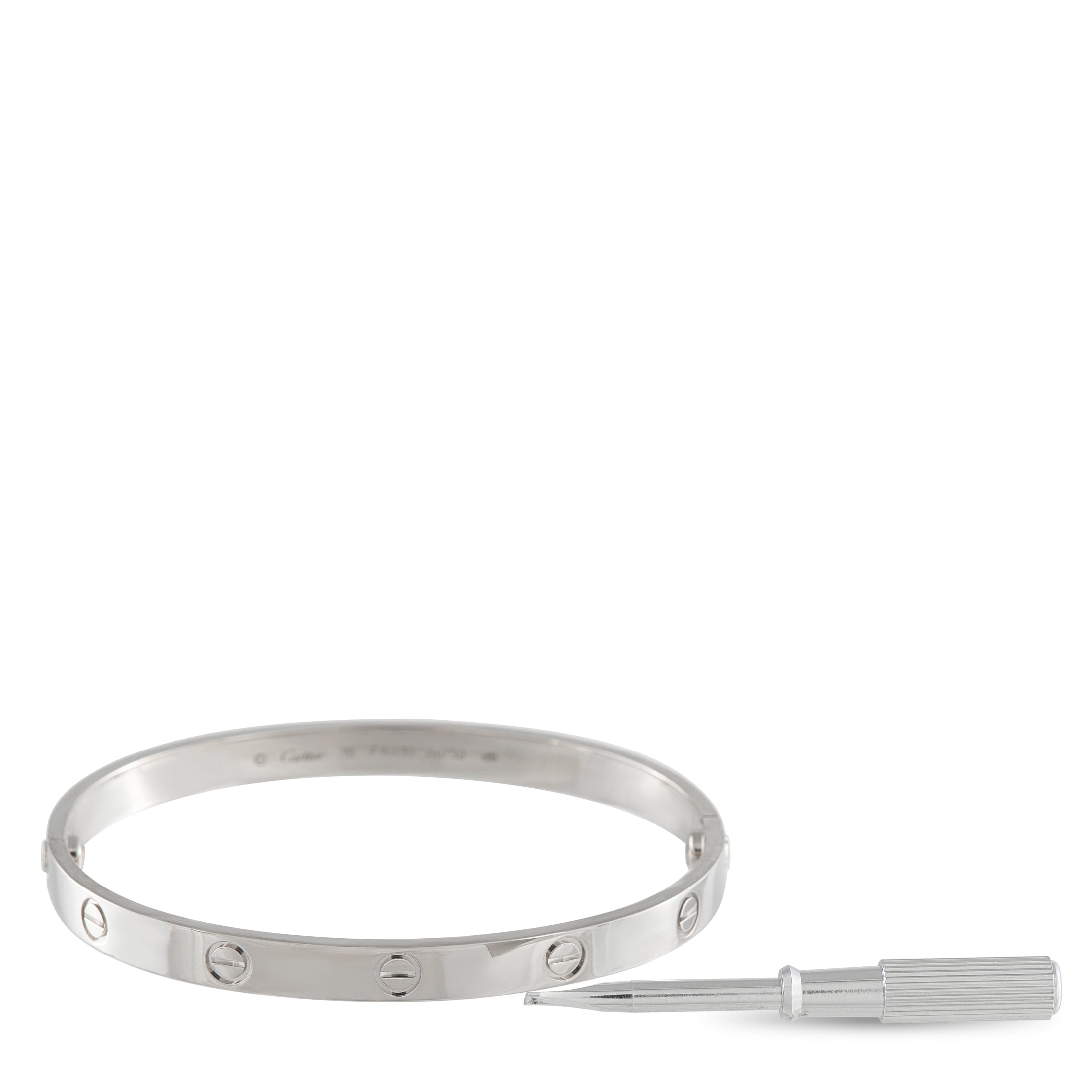 Cartier LOVE 18K White Gold Bracelet