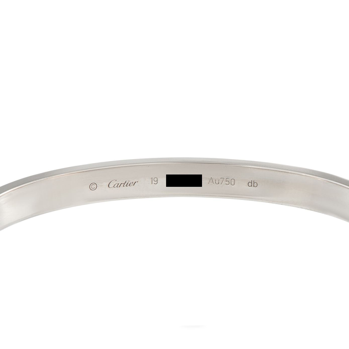 Cartier LOVE 18K White Gold Bracelet