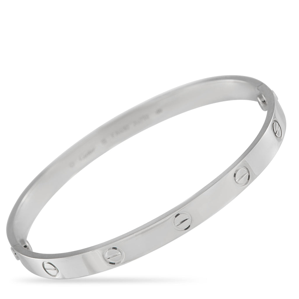 CartierLOVE 18K White Gold Bracelet Size 19 – This Cartier LOVE bracelet is chic, sophisticated, and instantly recognizable