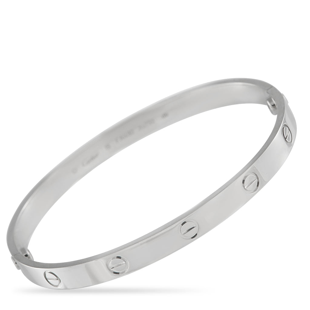 Cartier LOVE 18K White Gold Bracelet – This Cartier LOVE bracelet is chic, sophisticated, and instantly recognizable
