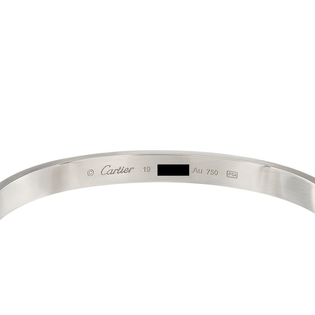Cartier LOVE 18K White Gold Bracelet