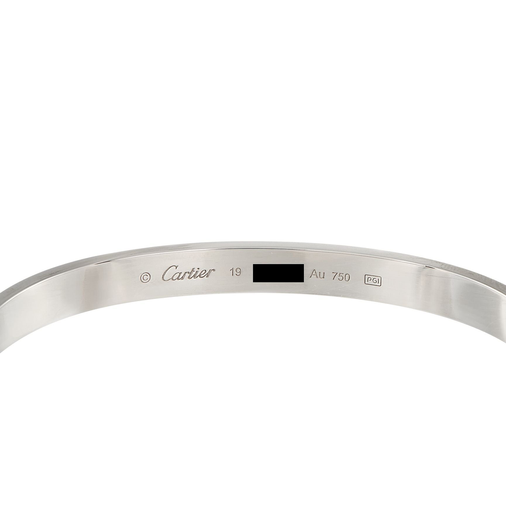 Cartier LOVE 18K White Gold Bracelet