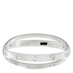CartierLOVE 18K White Gold Diamond Bracelet