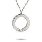 Cartier LOVE 18K White Gold Diamond Necklace