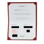 Cartier certificate of authenticity for the Love bracelet