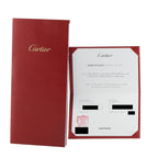 Cartier certificate booklet and authenticity card