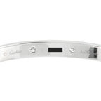 Cartier LOVE 18K White Gold 10-Diamond Bracelet