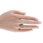 Cartier Maillon Panthere 18K White Gold Diamond Half-Pave Triple Row Ring