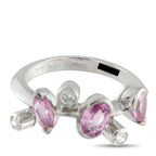 Cartier Meli Melo Platinum Diamond and Pink Sapphire Ring