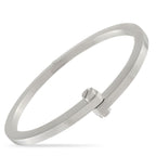 CartierMenotte 18K White Gold Bracelet – This Cartier Menotte bracelet is beautifully understated