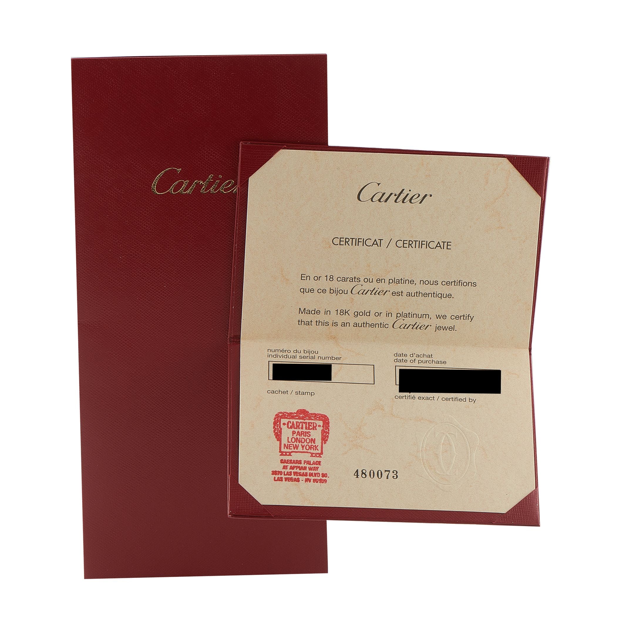 CartierMenotte 18K White Gold Bracelet