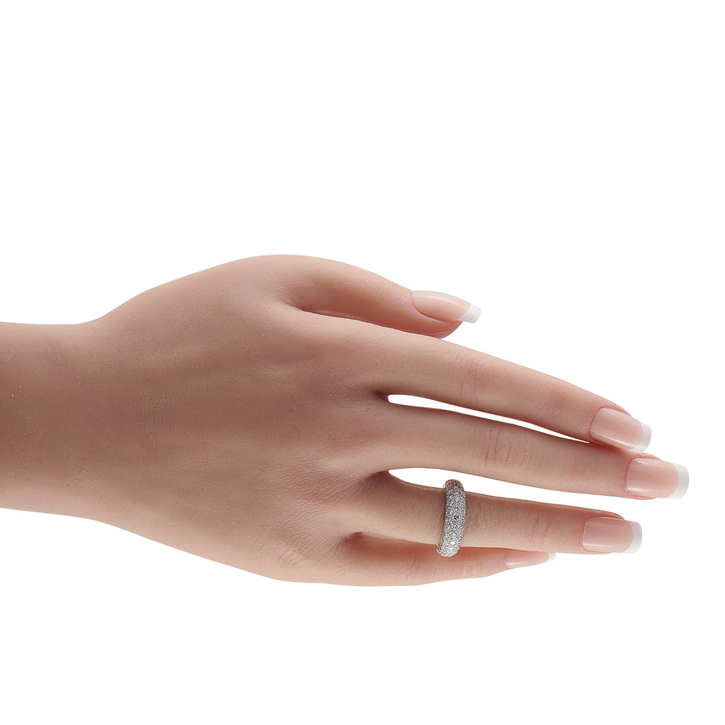 Cartier Mimi 18K White Gold Diamond Ring