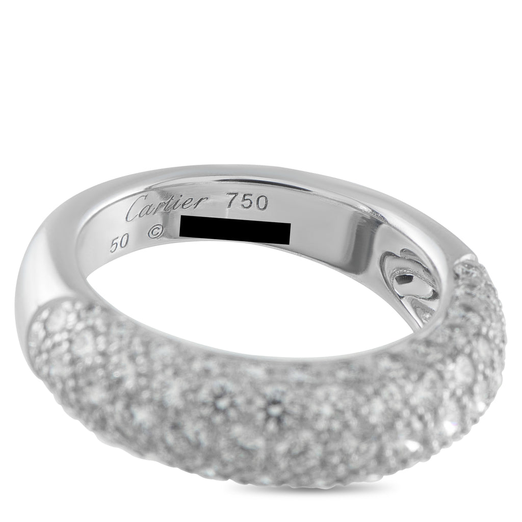Cartier Mimi 18K White Gold Diamond Ring