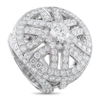 CARTIER Nouvelle 18K White Gold 7.68ct Diamond Ring