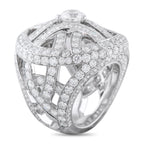 Cartier Nouvelle 18K White Gold 7.68ct Diamond Ring