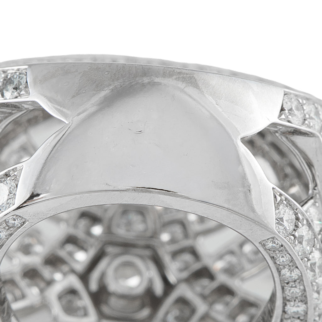 Cartier Nouvelle 18K White Gold 7.68ct Diamond Ring