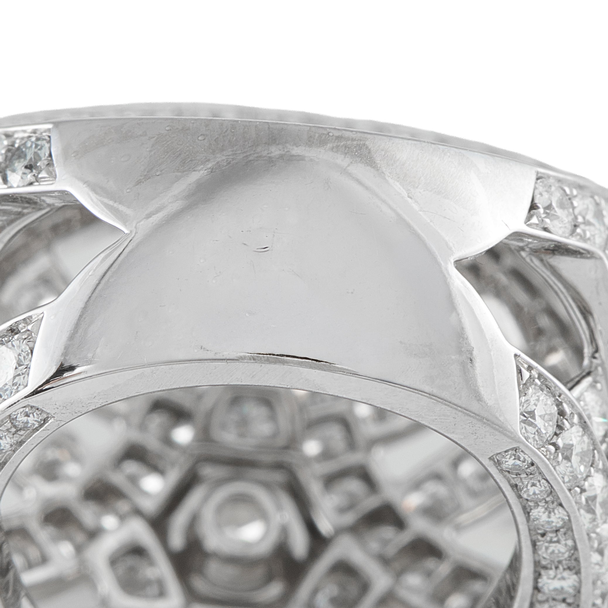 Cartier Nouvelle 18K White Gold 7.68ct Diamond Ring