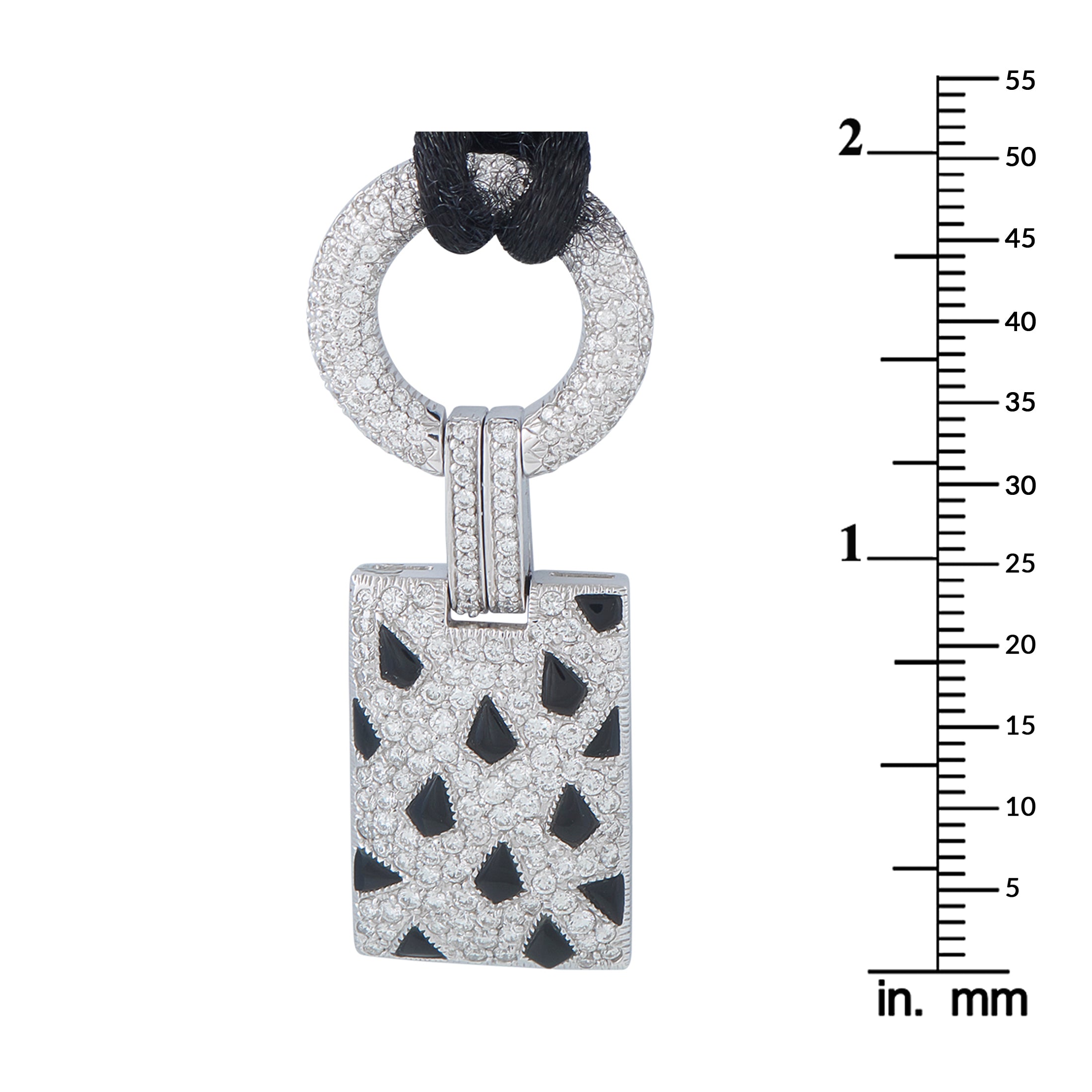 Cartier Panthere 18K White Gold 2.82ct Diamond Pendant